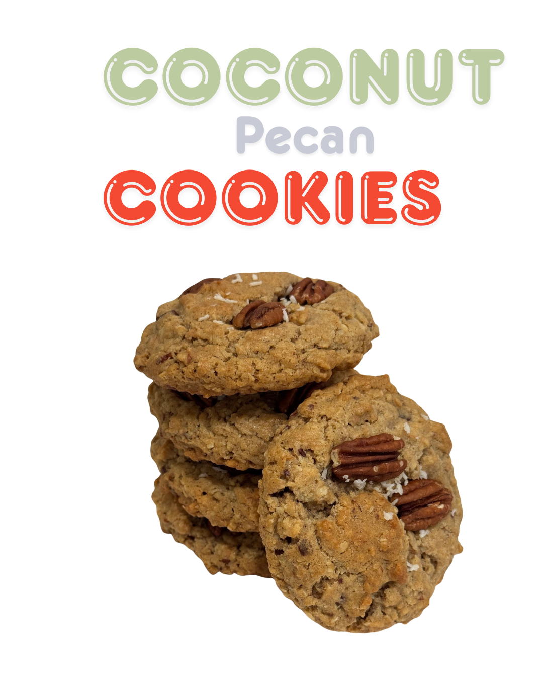 Pecan and Coconut Cookies